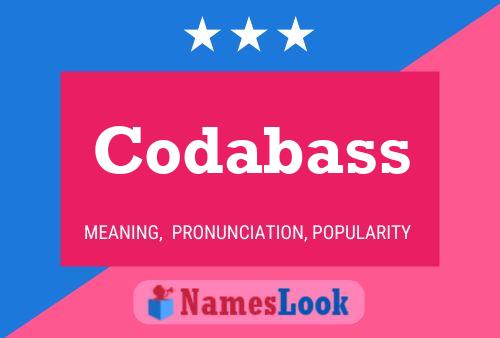 Постер имени Codabass