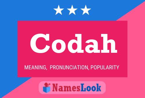 Постер имени Codah