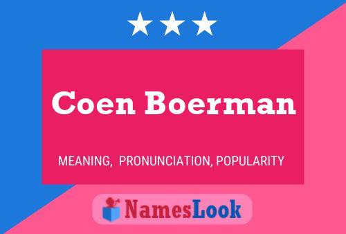 Постер имени Coen Boerman