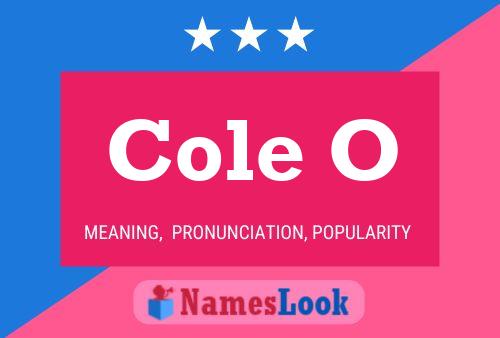 Постер имени Cole O