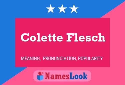 Постер имени Colette Flesch