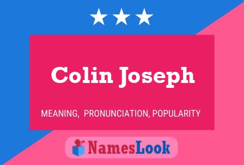 Постер имени Colin Joseph