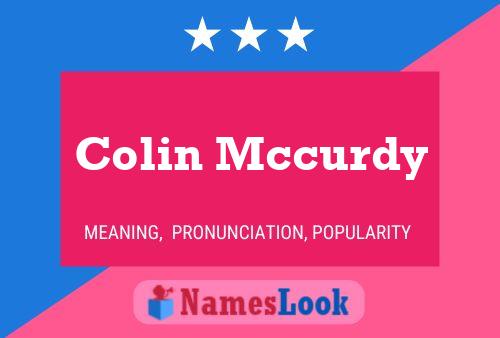 Постер имени Colin Mccurdy