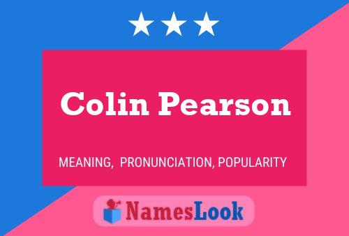 Постер имени Colin Pearson