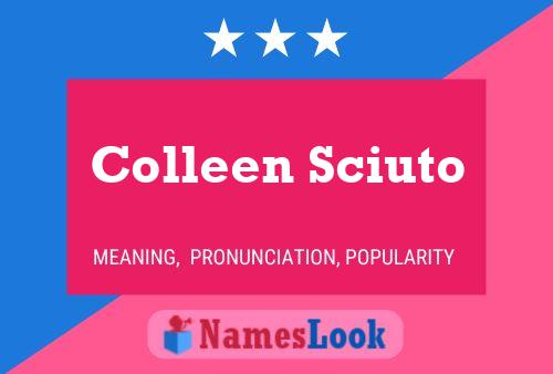 Постер имени Colleen Sciuto