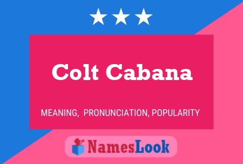 Постер имени Colt Cabana