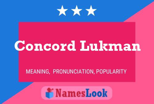 Постер имени Concord Lukman