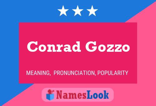 Постер имени Conrad Gozzo