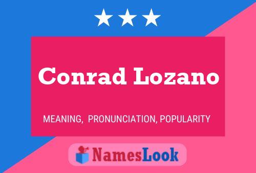 Постер имени Conrad Lozano