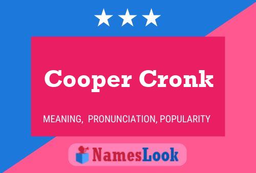 Постер имени Cooper Cronk