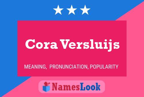 Постер имени Cora Versluijs