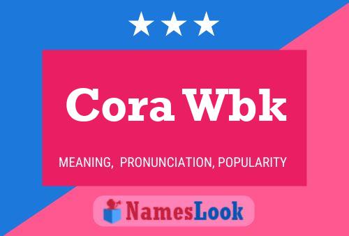 Постер имени Cora Wbk