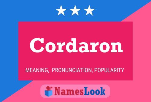 Постер имени Cordaron