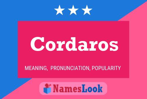 Постер имени Cordaros