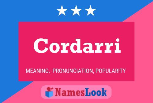 Постер имени Cordarri