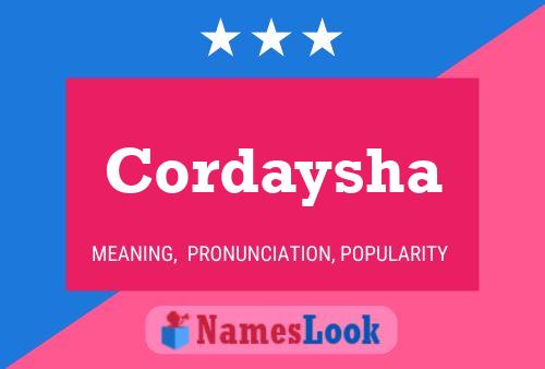 Постер имени Cordaysha