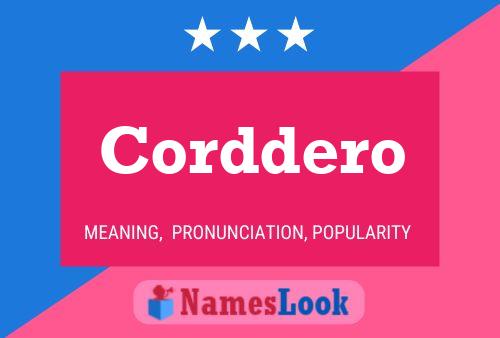 Постер имени Corddero