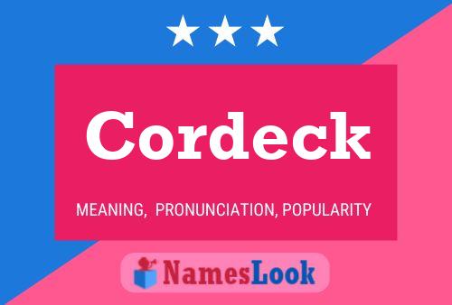 Постер имени Cordeck