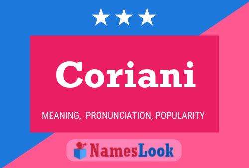 Постер имени Coriani