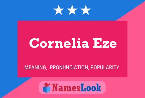 Постер имени Cornelia Eze