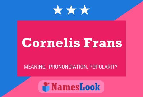 Постер имени Cornelis Frans