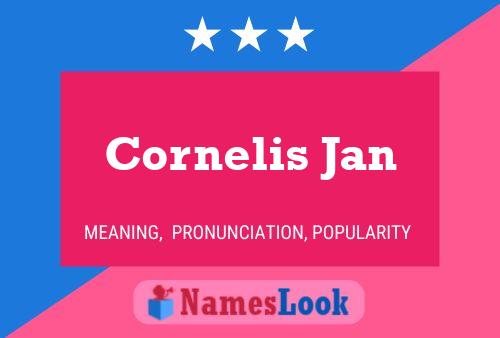 Постер имени Cornelis Jan