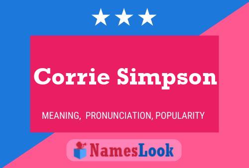 Постер имени Corrie Simpson