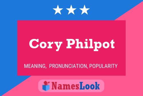 Постер имени Cory Philpot