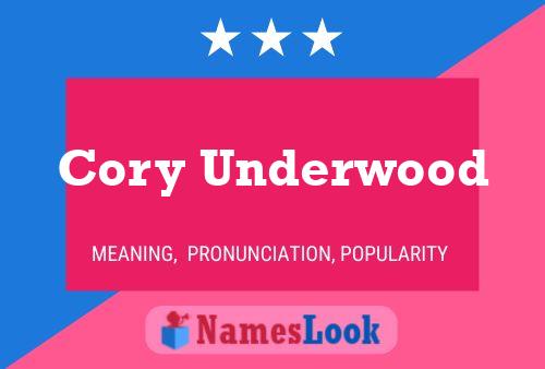 Постер имени Cory Underwood