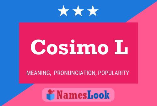 Постер имени Cosimo L