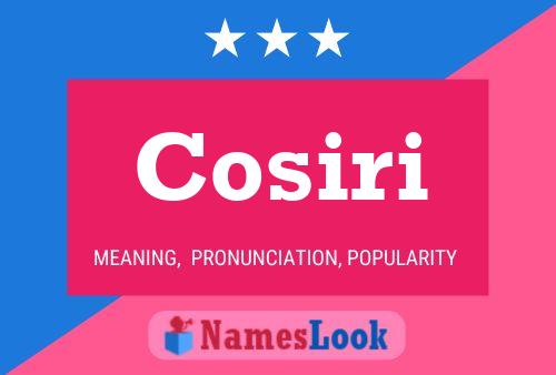 Постер имени Cosiri