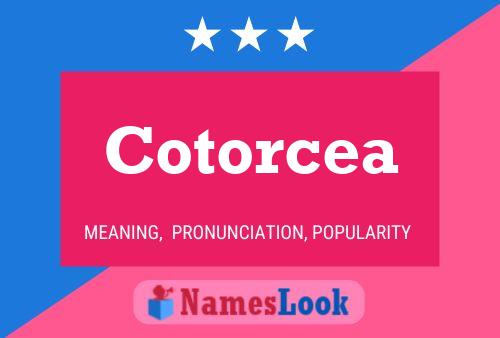 Постер имени Cotorcea