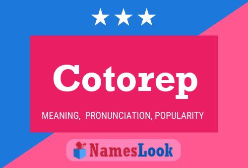 Постер имени Cotorep