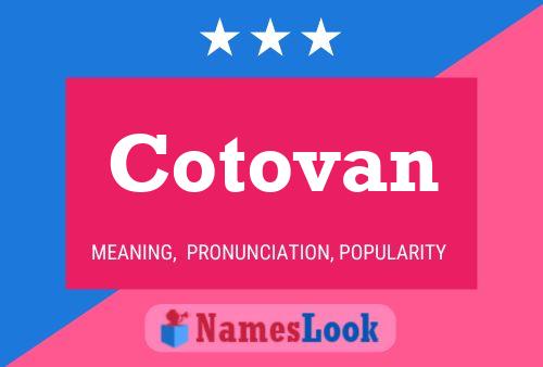 Постер имени Cotovan