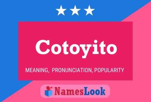 Постер имени Cotoyito