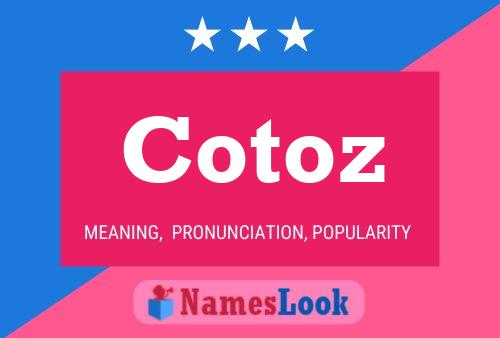 Постер имени Cotoz