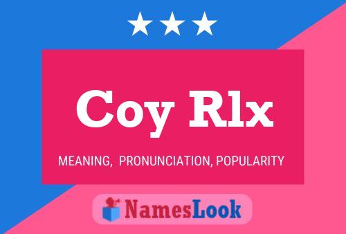 Постер имени Coy Rlx