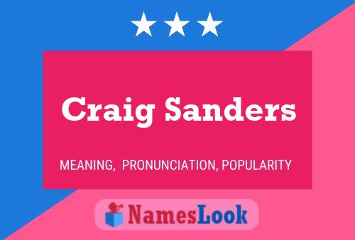 Постер имени Craig Sanders