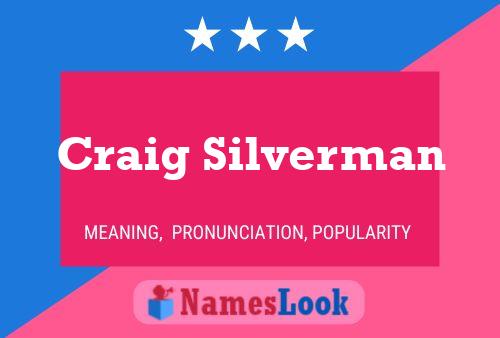 Постер имени Craig Silverman