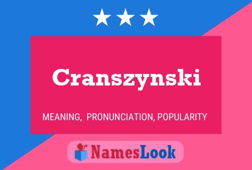 Постер имени Cranszynski