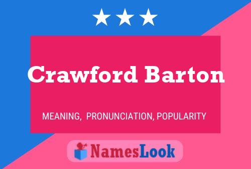 Постер имени Crawford Barton