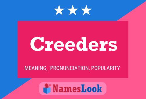 Постер имени Creeders