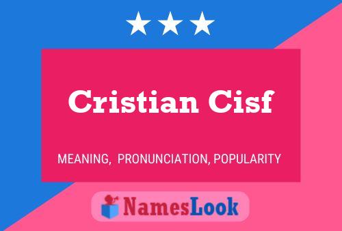 Постер имени Cristian Cisf