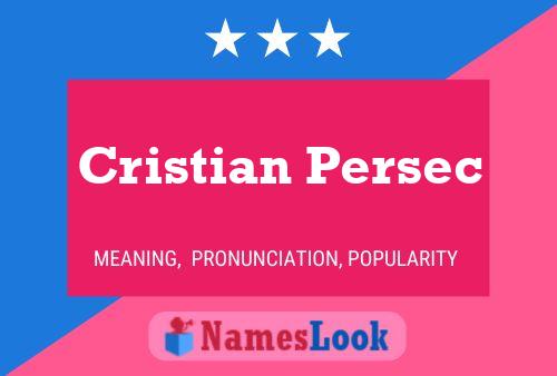 Постер имени Cristian Persec