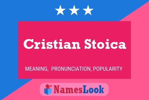 Постер имени Cristian Stoica