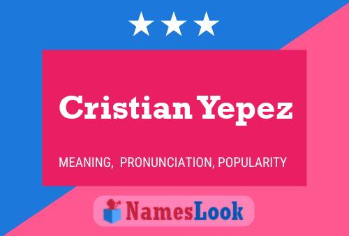 Постер имени Cristian Yepez