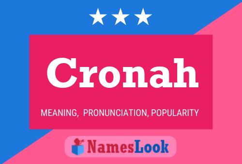 Постер имени Cronah