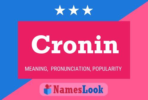 Постер имени Cronin