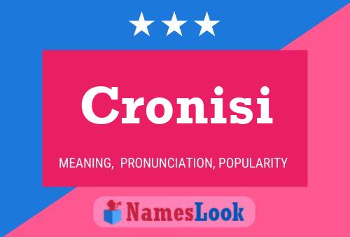 Постер имени Cronisi