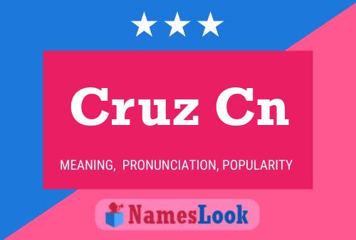 Постер имени Cruz Cn